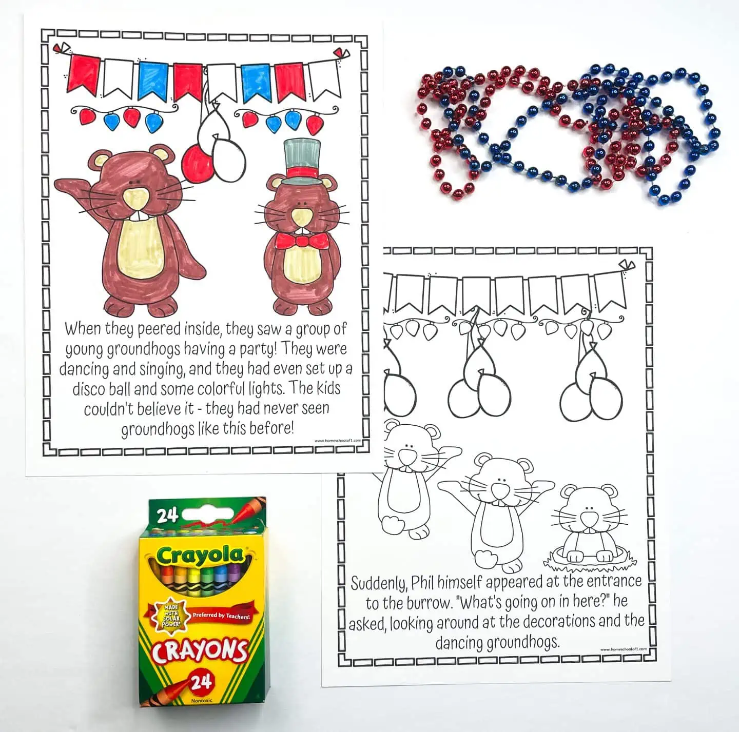 punxsutawney phil coloring pages
