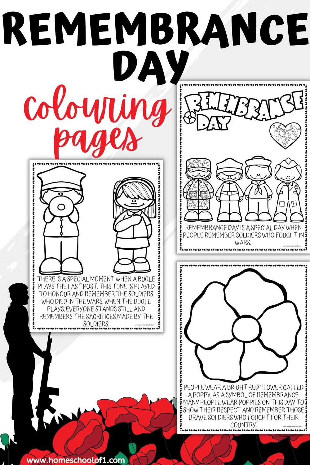 remembrance day colouring pages