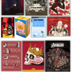 Shakespeare books for kids including manga, Star Wars, Deadpool, No Fear, and classic retellings for young readers.