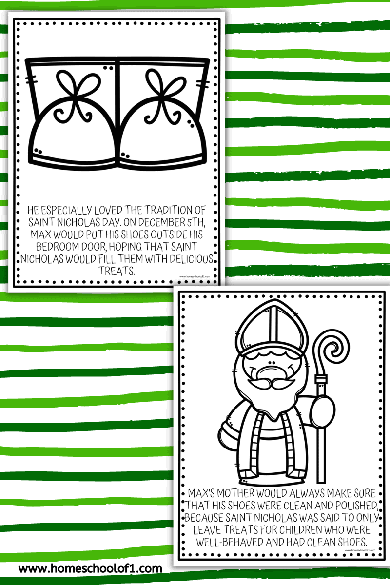st nicholas coloring page