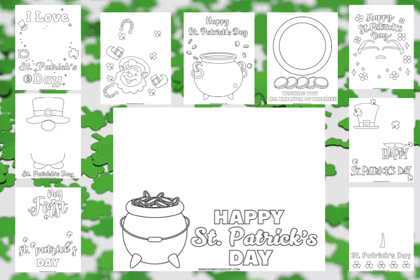 st patricks day handprint templates