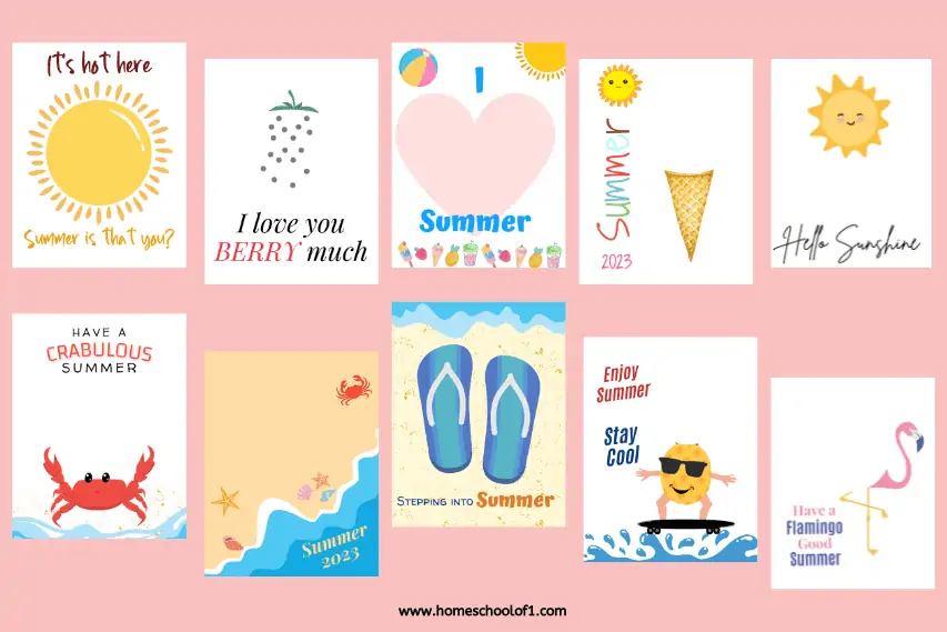 summer handprint templates