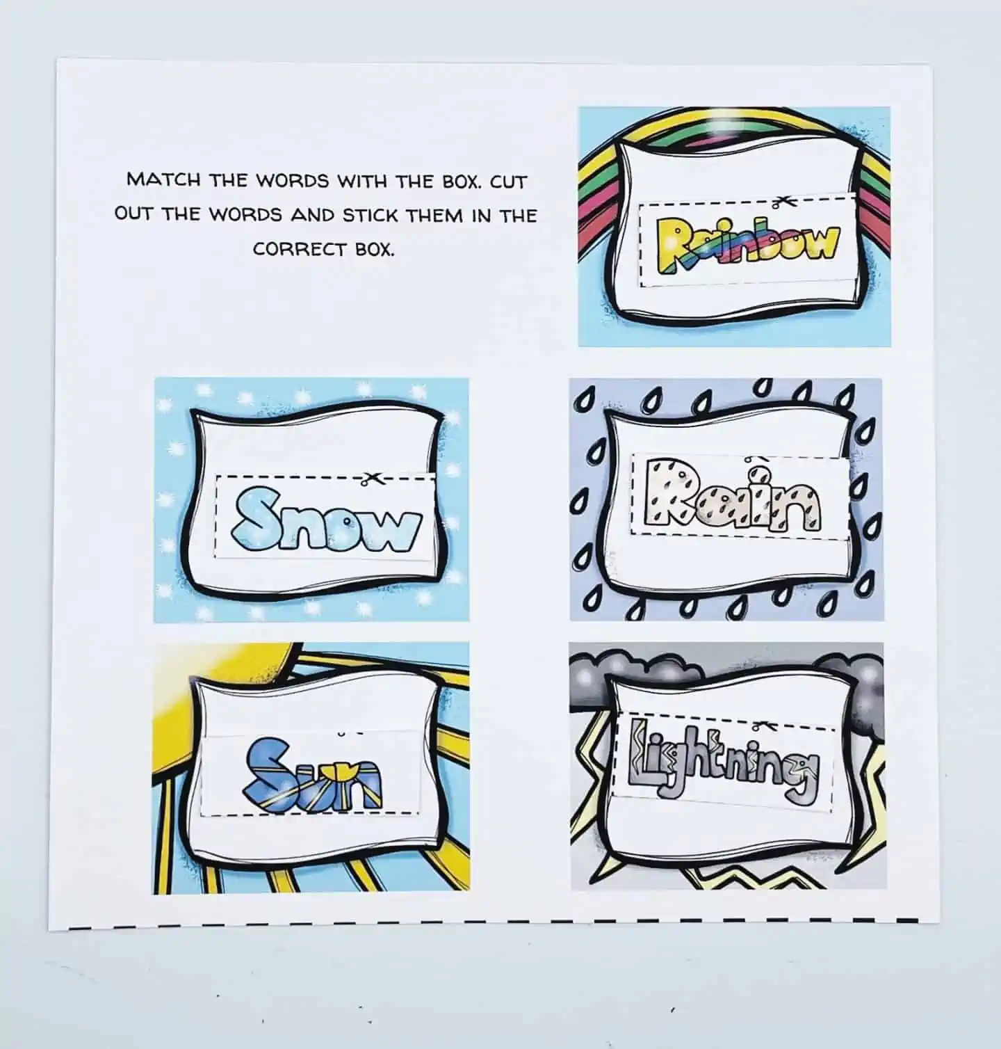 weather activities for preschoolers