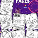 MARDI GRAS COLORING PAGES