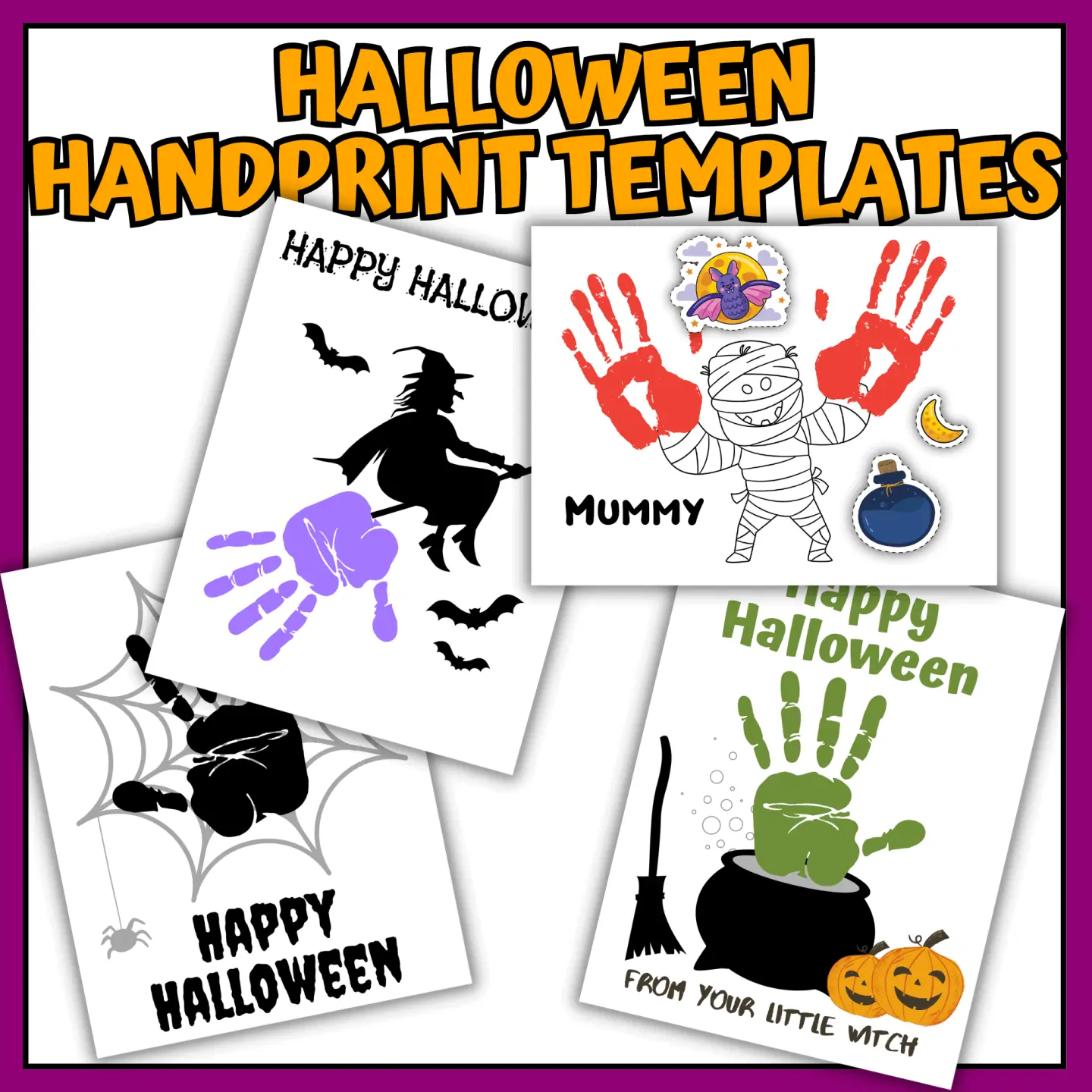 halloween handprint templates