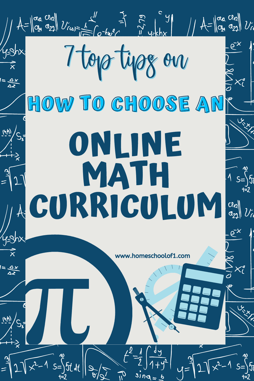 how to choose an online math curriculum