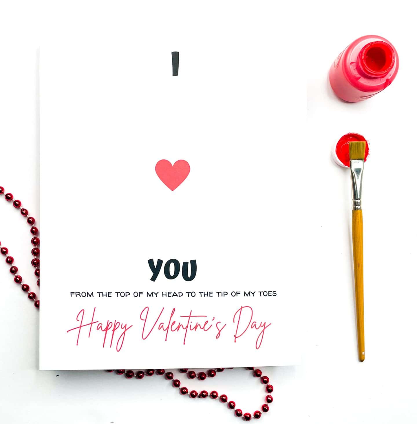 i love you handprint craft