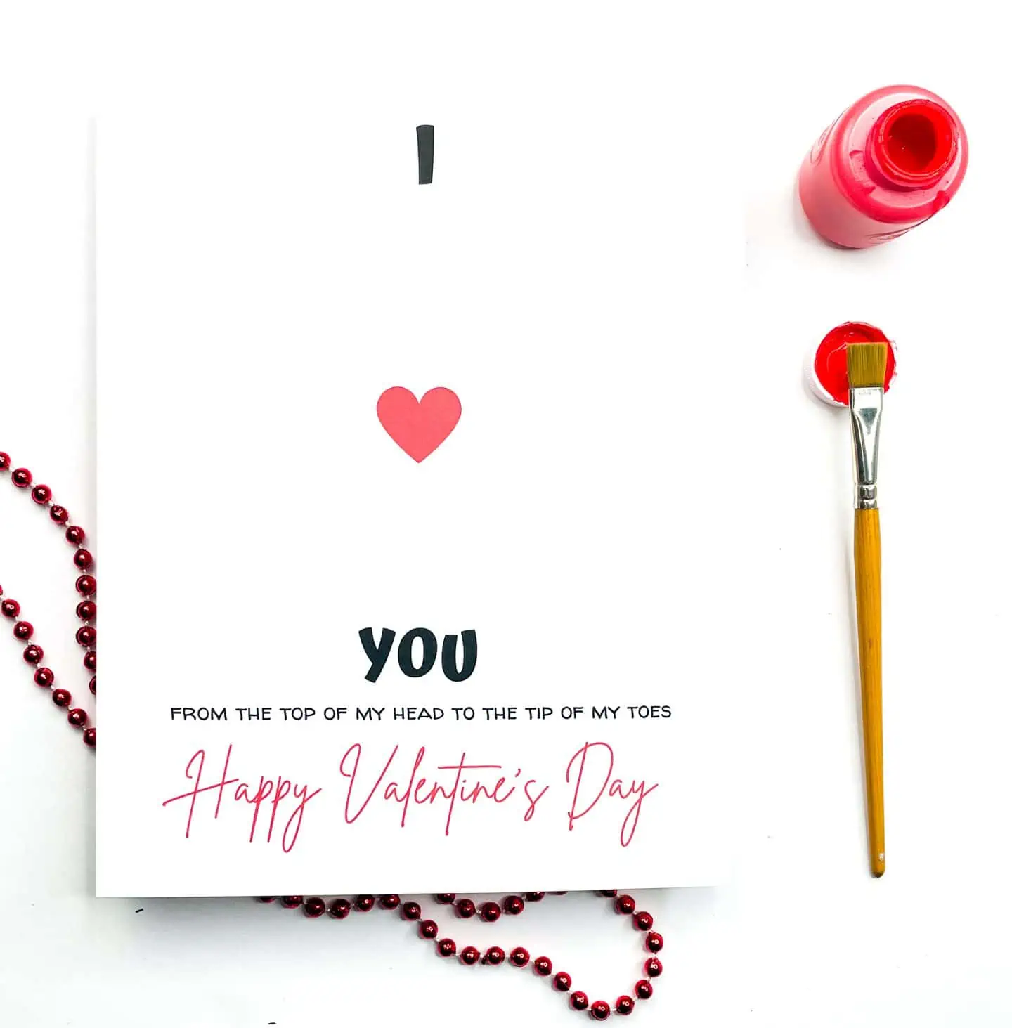 i love you handprint craft