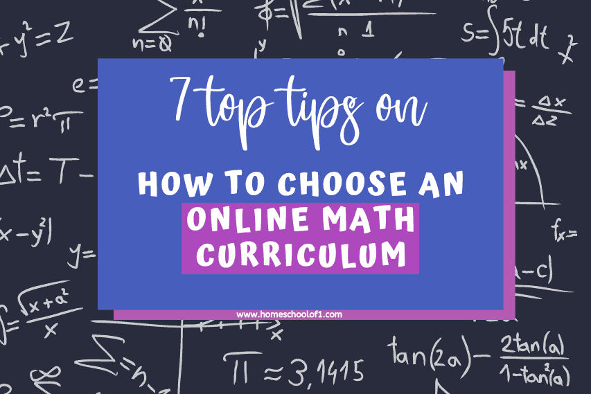 7 Top Tips On How to Choose An Online Math Curriculum