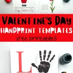 valentine's day handprint templates free printables