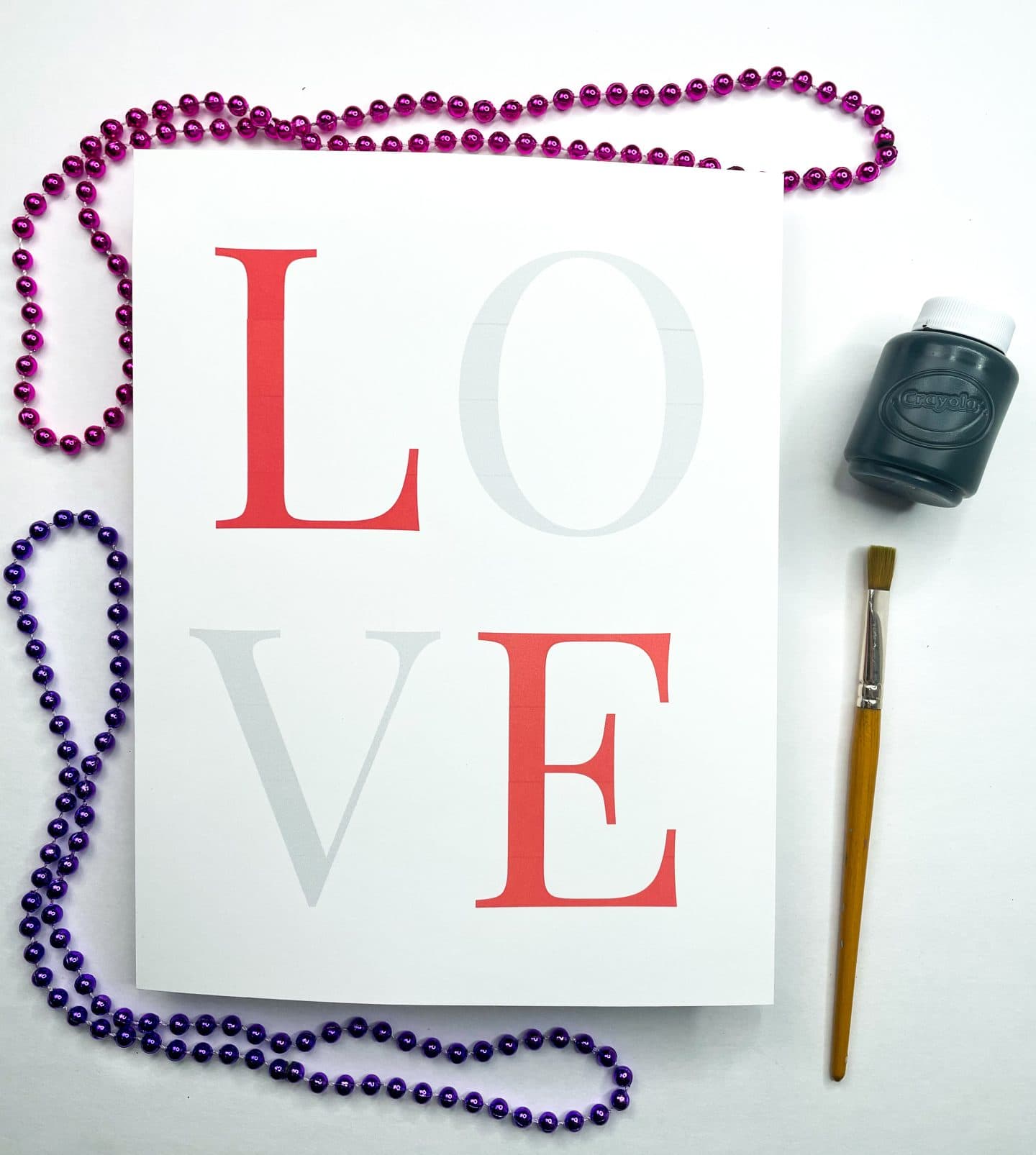 valentines day love handprint craft