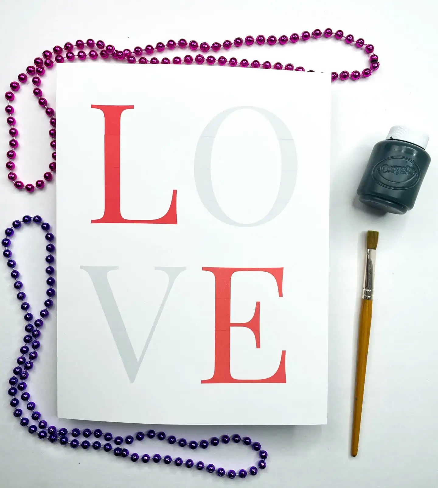 valentines day love handprint craft
