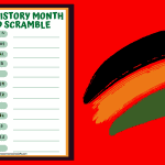 BLACK HISTORY MONTH WORD SCRAMBLE HARD