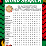 BLACK HISTORY WORD SEARCH