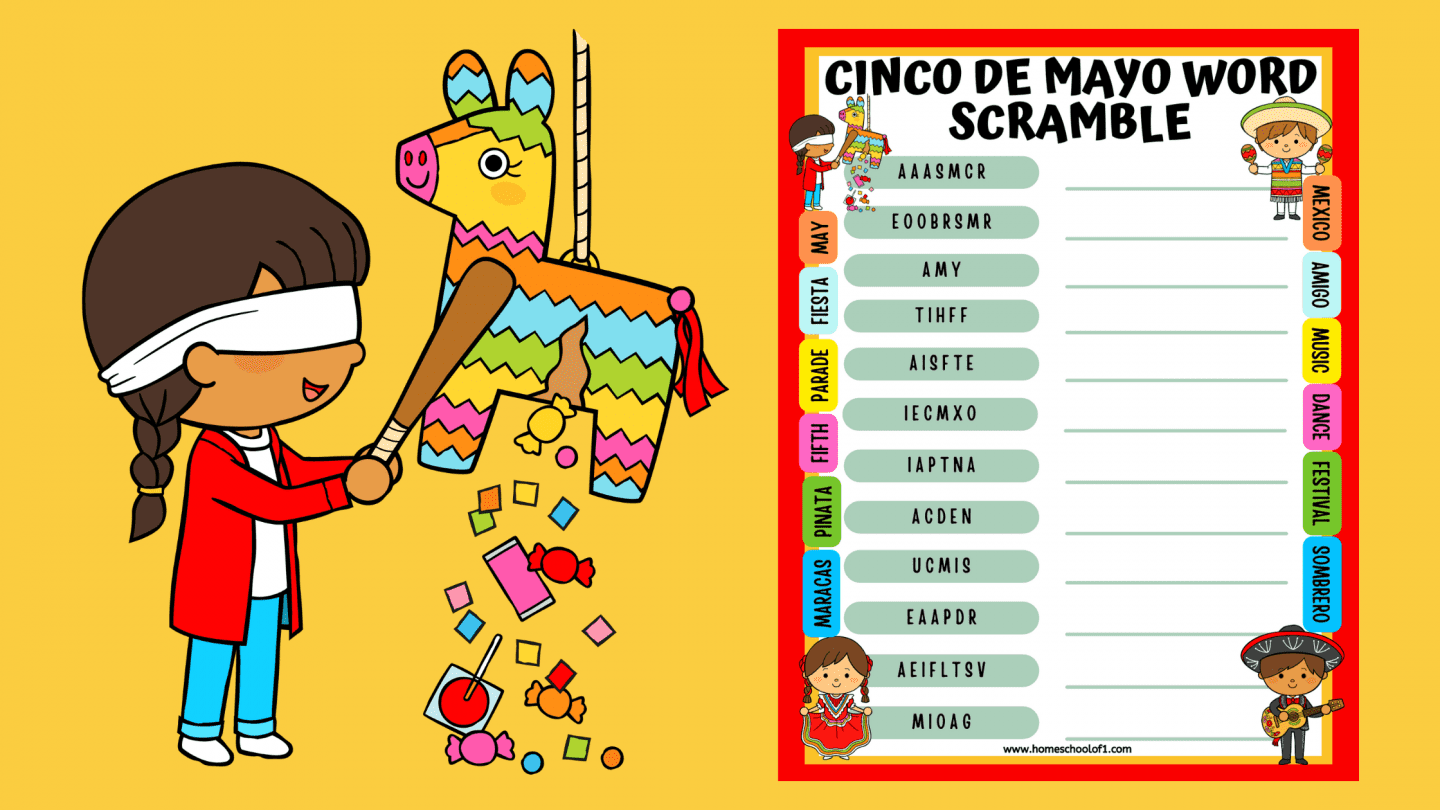 CINCO DE MAYO WORD SCRAMBLE PRINTABLE