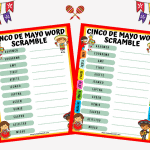 CINCO DE MAYO WORD SCRAMBLE PUZZLE