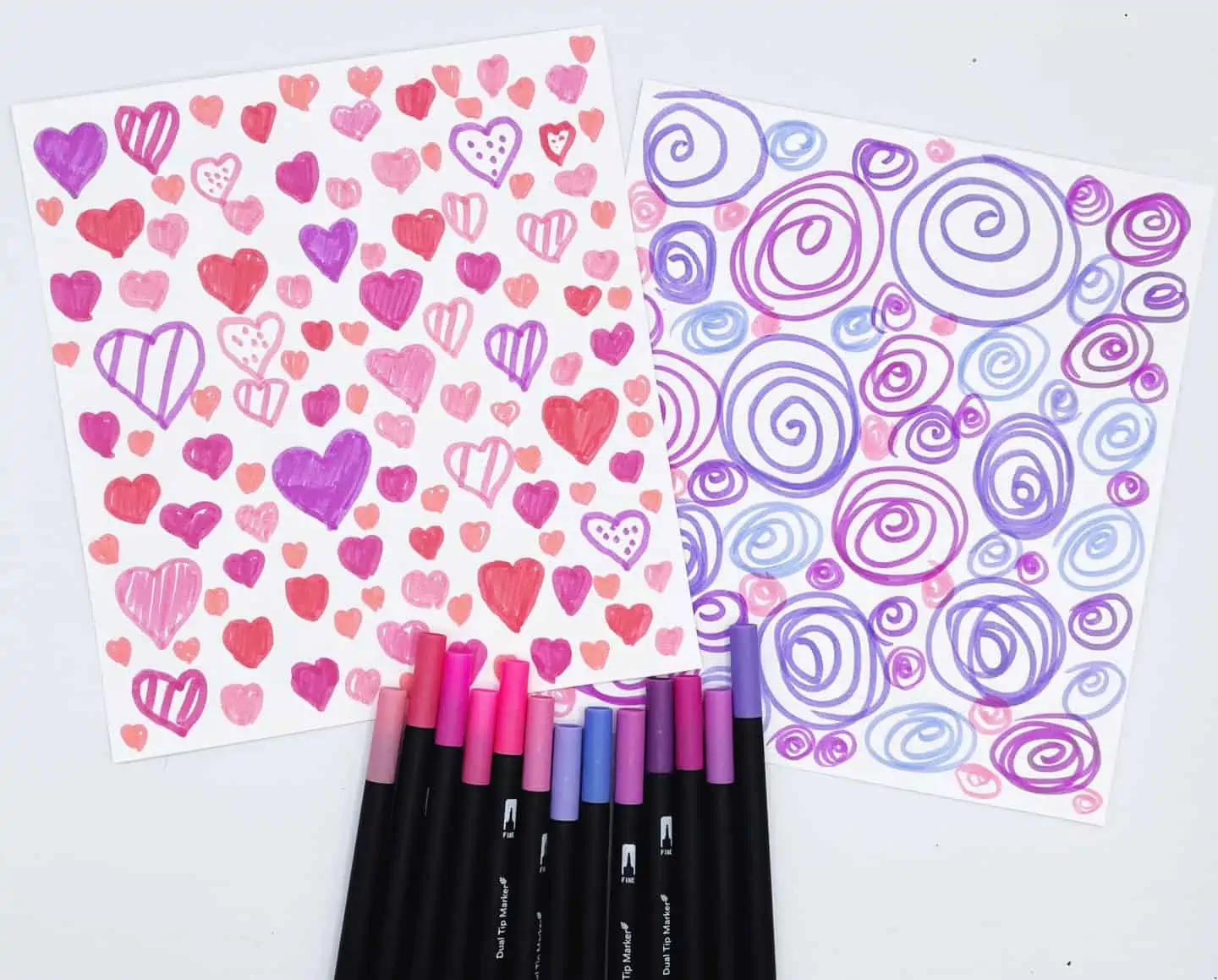Color in Valentines day memory game