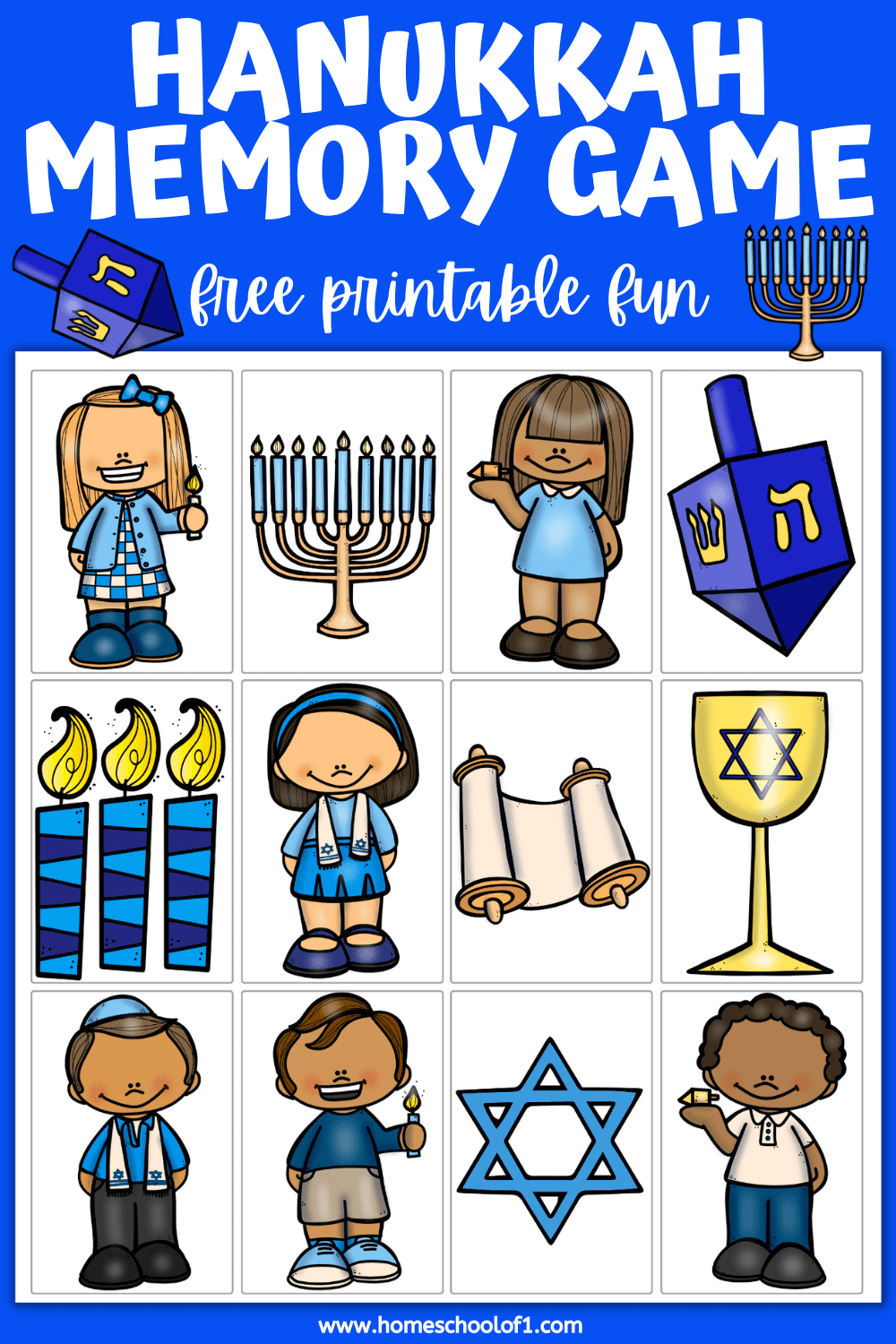 Hanukkah memory game