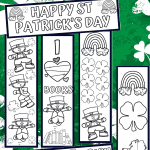 St Patrick's Day Bookmarks to Color