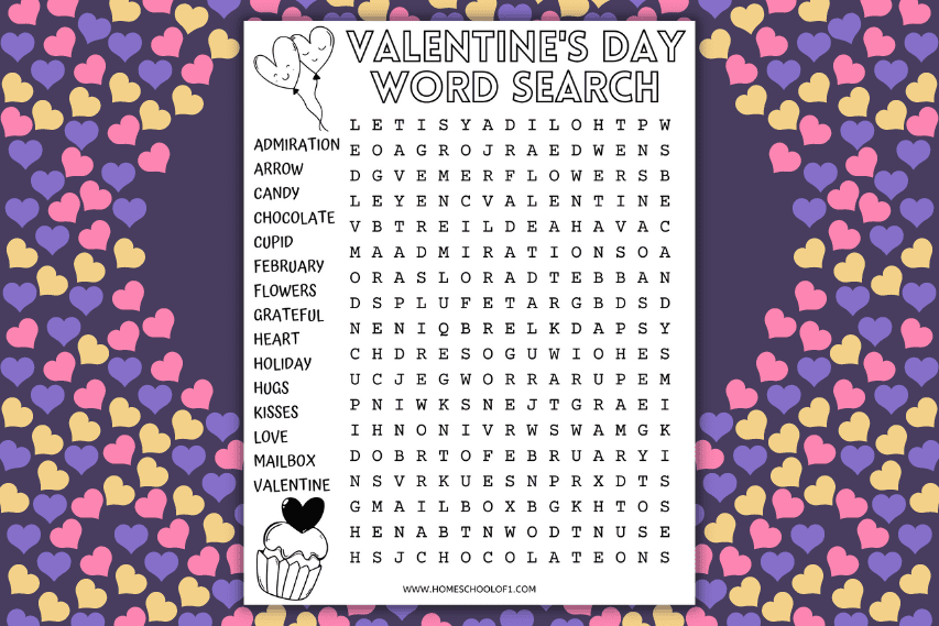VALENTINES WORD SEARCH
