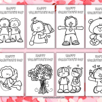 free Valentine's Day cards to color