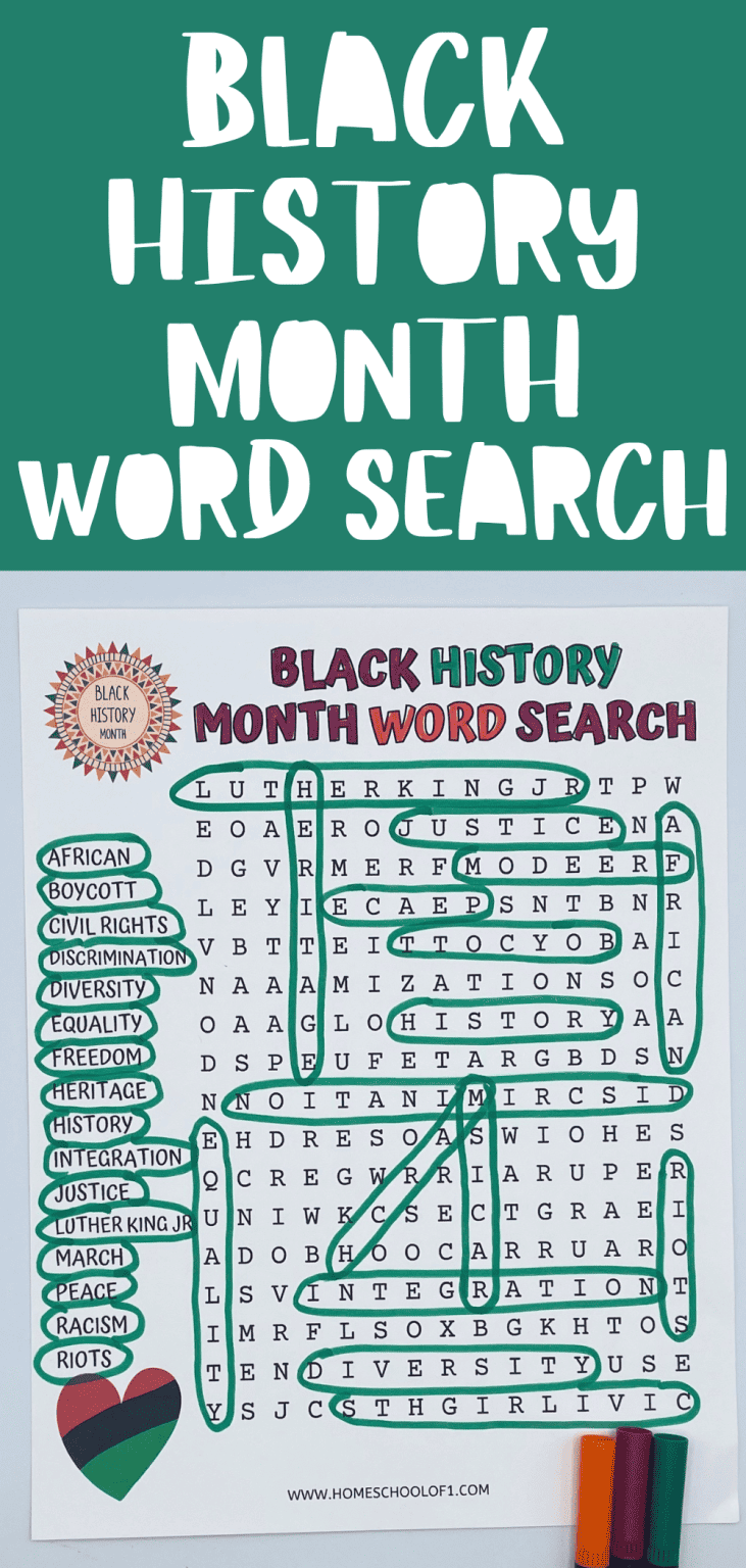 Black History Word Search (Free Printable)