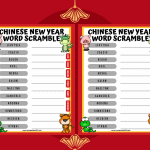 chinese new year word scramble answers
