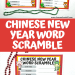 chinese new year word scramble worksheets