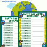 earth day word scramble