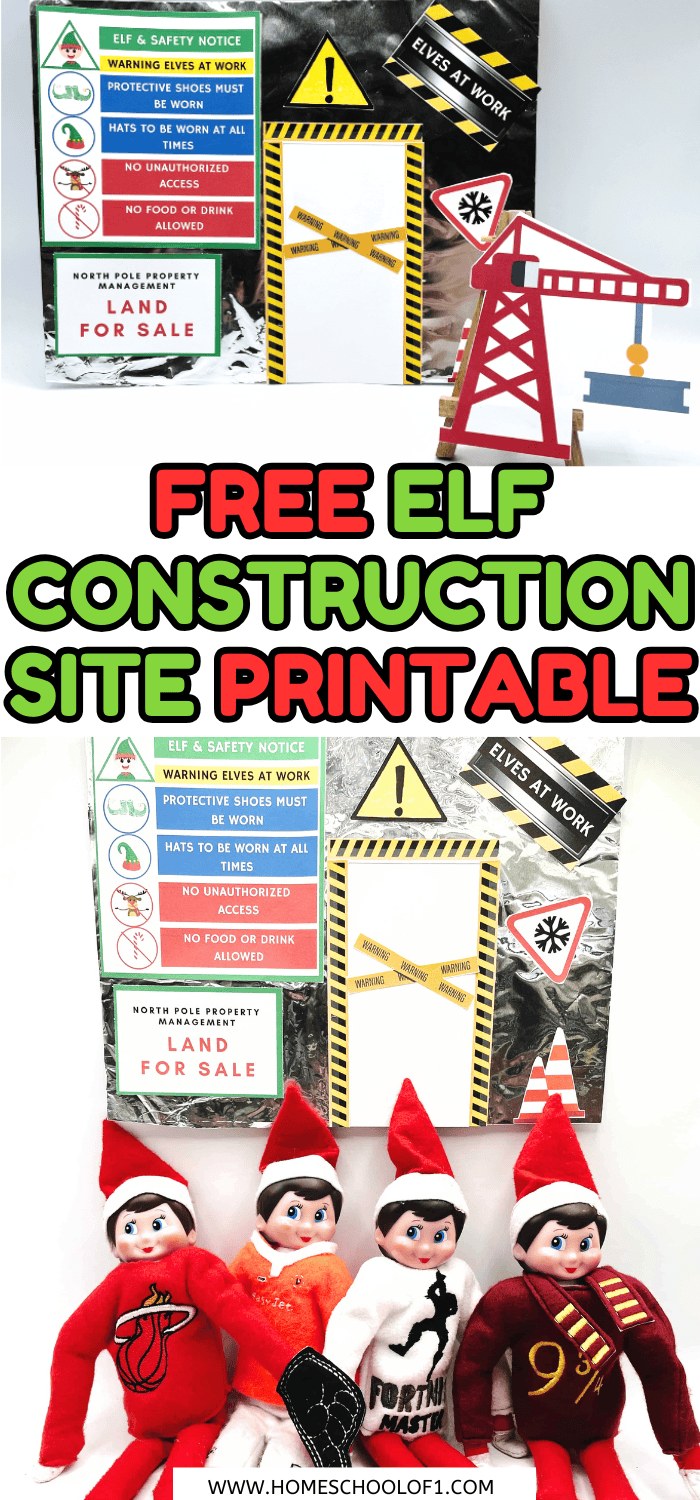 Free Elf Door Under Construction Printable