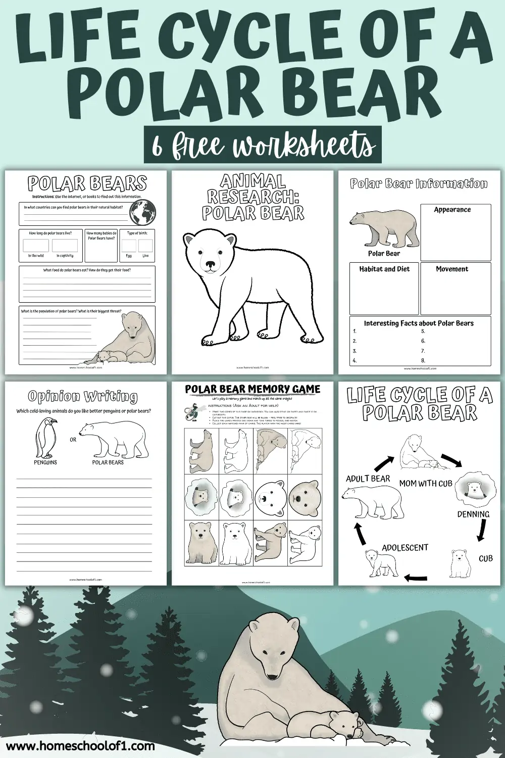 free-polar-bear-life-cycle-worksheets-homeschool-of-1