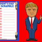 presidents word scramble hard