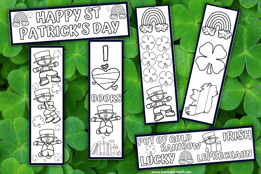 st patricks day book marks