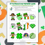 st patricks day memory game
