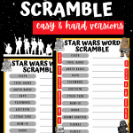 star wars word scramble
