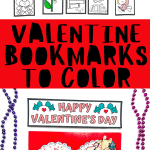 valentine bookmarks to color
