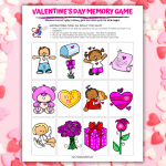 valentine's day matching game