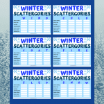 winter scattergories printable