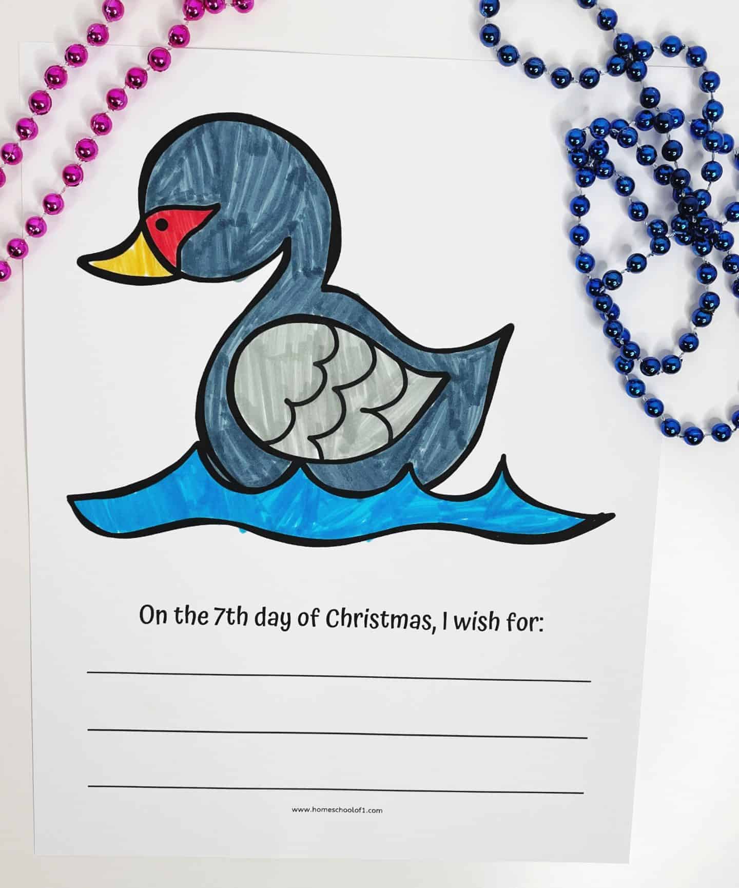 7th day of christmas writing