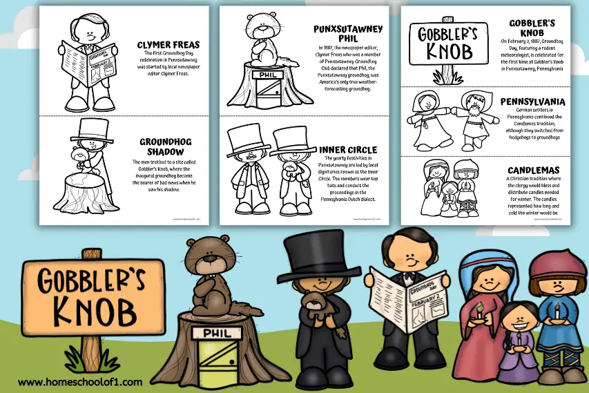 Groundhog Day History Printables (free worksheet)