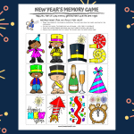 NEW YEARS MEMORY GAME