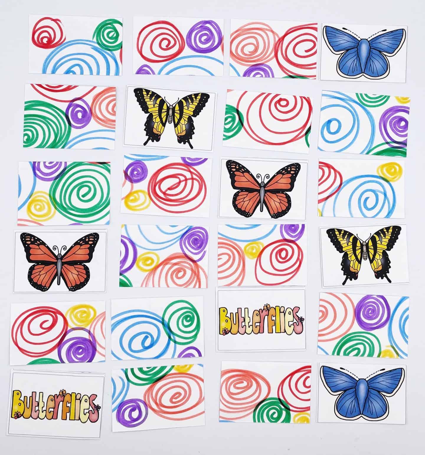 butterfly memory game