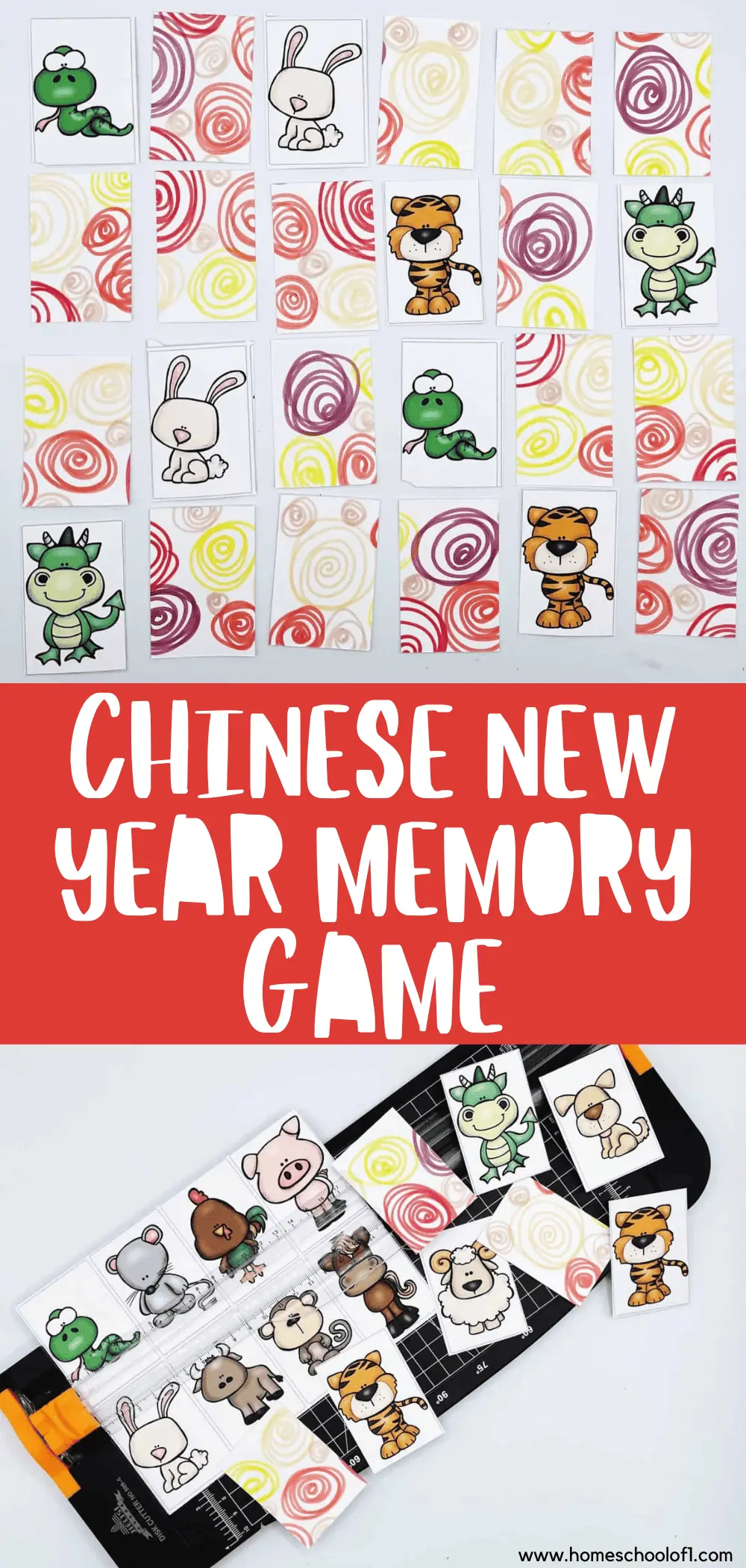 chinese new year memory game printable