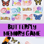 free butterfly memory game printable