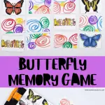 free butterfly memory game printable