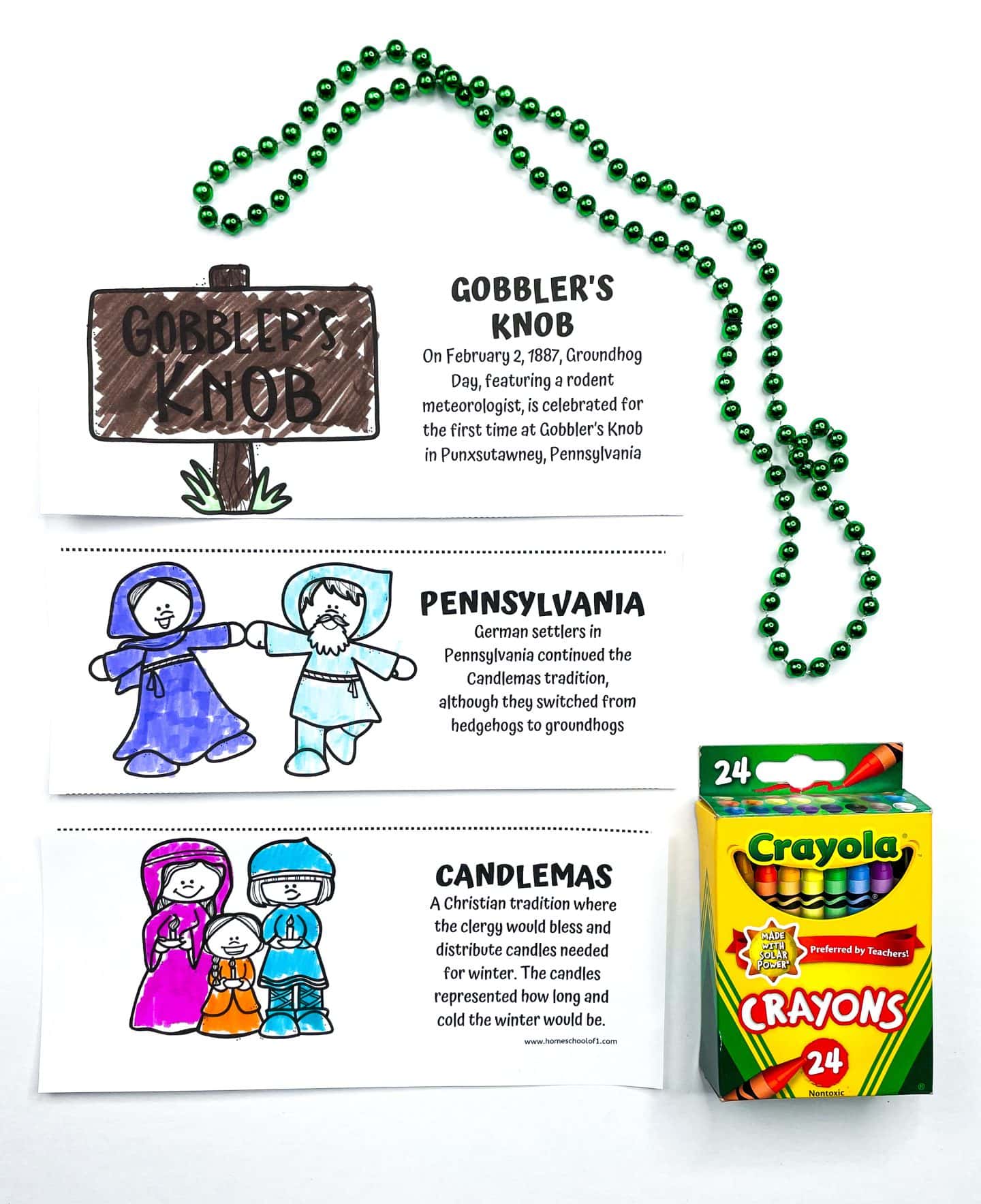 groundhog day history coloring pages