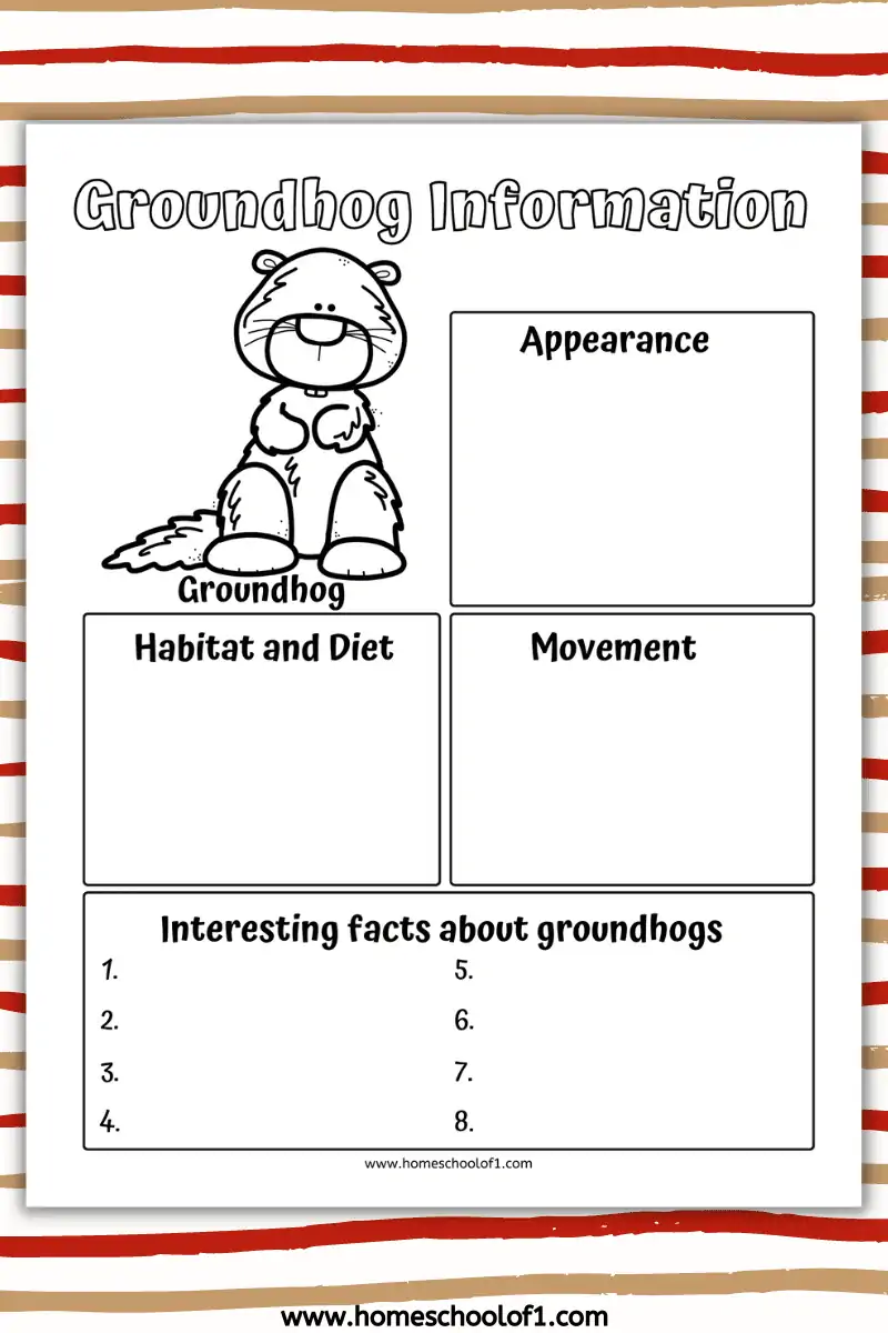 Life Cycle of a Groundhog Worksheets (8 Free Printables)