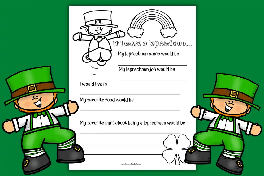 If I Were a Leprechaun Writing Worksheet (free download)
