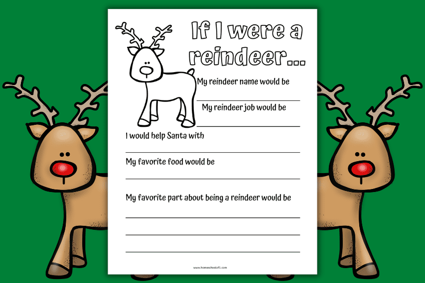if i were a reindeer writing prompt