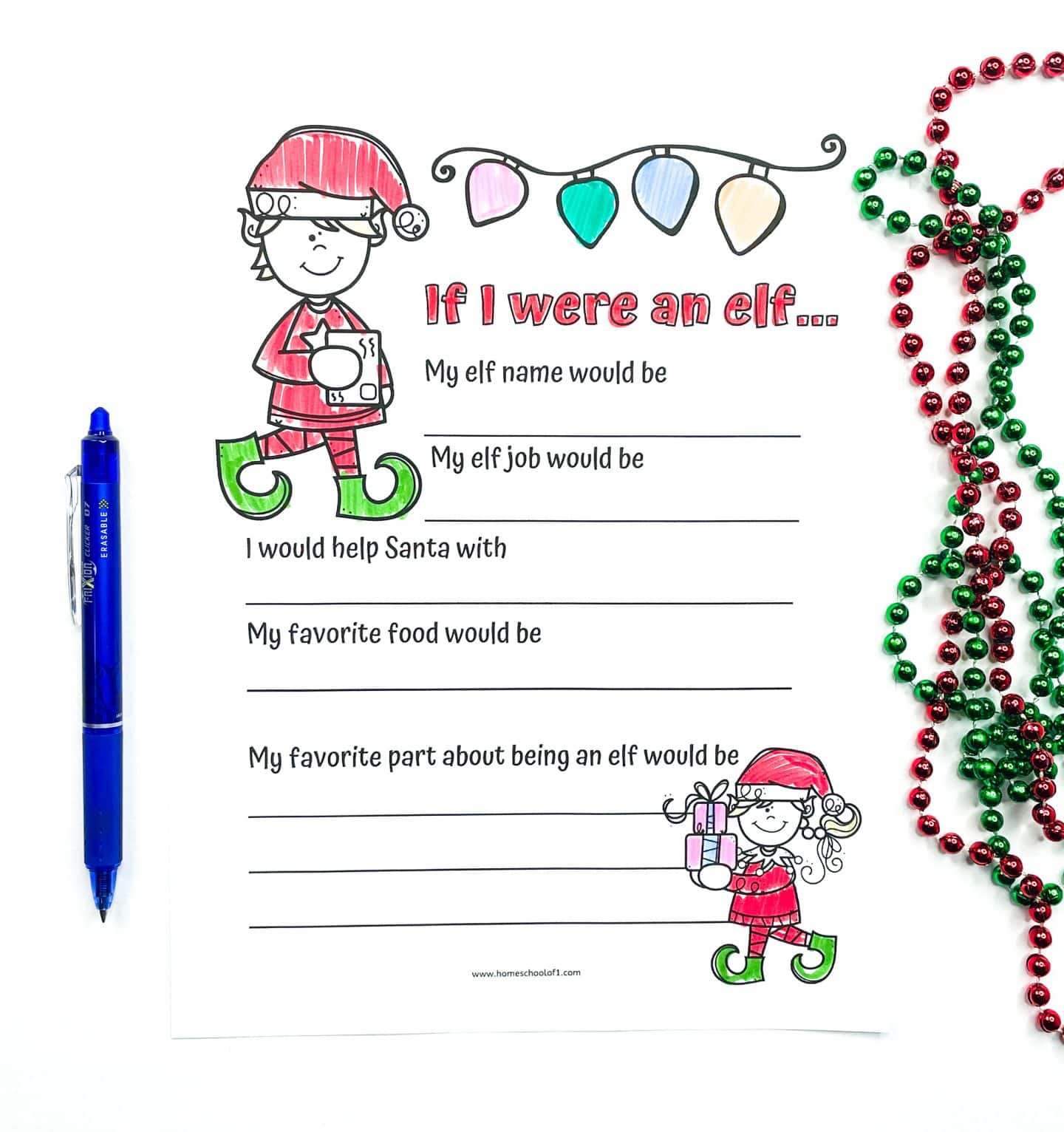 if i were an elf writing